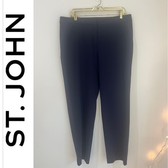 St. John Emma Trousers Career Office Slacks Pants - Picture 1 of 11